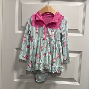 Angel Dear Cowgirl Romper Dress